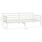 vidaXL Tagesbett mit Matratze 90x200 cm Weiß Kiefer Massivholz vidaXL Tagesbett mit Matratze 90x200 cm Weiß Kiefer Massivholz