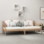 vidaXL Tagesbett mit Matratze 90x200 cm Honigbraun Massivholz Kiefer vidaXL Tagesbett mit Matratze 90x200 cm Honigbraun Massivholz Kiefer