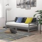 vidaXL Ausziehbares Tagesbett 2x(90x200) cm Grau Massivholz Kiefer vidaXL Ausziehbares Tagesbett 2x(90x200) cm Grau Massivholz Kiefer