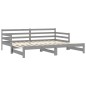 vidaXL Ausziehbares Tagesbett 2x(90x200) cm Grau Massivholz Kiefer vidaXL Ausziehbares Tagesbett 2x(90x200) cm Grau Massivholz Kiefer