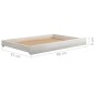 vidaXL Tagesbett mit Schubladen Weiß 90x200 cm Massives Kiefernholz vidaXL Tagesbett mit Schubladen Weiß 90x200 cm Massives Kiefernholz