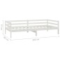 vidaXL Tagesbett mit Schubladen Weiß 90x200 cm Massives Kiefernholz vidaXL Tagesbett mit Schubladen Weiß 90x200 cm Massives Kiefernholz