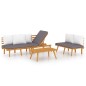 vidaXL 3-tlg. Garten-Lounge-Set mit Kissen Massivholz Akazie vidaXL 3-tlg. Garten-Lounge-Set mit Kissen Massivholz Akazie