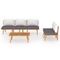vidaXL 3-tlg. Garten-Lounge-Set mit Kissen Massivholz Akazie vidaXL 3-tlg. Garten-Lounge-Set mit Kissen Massivholz Akazie