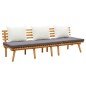 vidaXL 3-tlg. Garten-Lounge-Set mit Kissen Massivholz Akazie vidaXL 3-tlg. Garten-Lounge-Set mit Kissen Massivholz Akazie