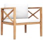 vidaXL 12-tlg. Garten-Lounge-Set mit Creme Kissen Massivholz Teak vidaXL 12-tlg. Garten-Lounge-Set mit Creme Kissen Massivholz Teak