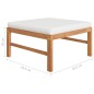 vidaXL 12-tlg. Garten-Lounge-Set mit Creme Kissen Massivholz Teak vidaXL 12-tlg. Garten-Lounge-Set mit Creme Kissen Massivholz Teak