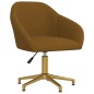 vidaXL Esszimmerstühle 4 Stk. Drehbar Braun Samt vidaXL Esszimmerstühle 4 Stk. Drehbar Braun Samt