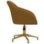 vidaXL Esszimmerstühle 4 Stk. Drehbar Braun Samt vidaXL Esszimmerstühle 4 Stk. Drehbar Braun Samt