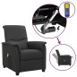 vidaXL Massagesessel mit Aufstehhilfe Dunkelgrau Stoff vidaXL Massagesessel mit Aufstehhilfe Dunkelgrau Stoff