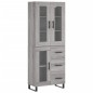 vidaXL Highboard Grau Sonoma 69,5x34x180 cm Holzwerkstoff vidaXL Highboard Grau Sonoma 69,5x34x180 cm Holzwerkstoff