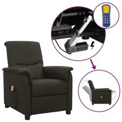 vidaXL Massagesessel mit Aufstehhilfe Taupe Stoff