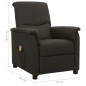vidaXL Massagesessel mit Aufstehhilfe Taupe Stoff vidaXL Massagesessel mit Aufstehhilfe Taupe Stoff