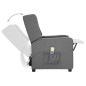 vidaXL Massagesessel mit Aufstehhilfe Hellgrau Stoff vidaXL Massagesessel mit Aufstehhilfe Hellgrau Stoff