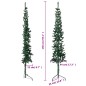vidaXL Künstlicher Halb-Weihnachtsbaum mit Ständer Schlank Grün 150 cm vidaXL Künstlicher Halb-Weihnachtsbaum mit Ständer Schlank Grün 150 cm