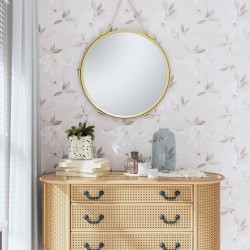 vidaXL Tapete 3D Blumenmuster Grau