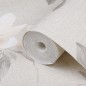 vidaXL Tapete 3D Blumenmuster Grau vidaXL Tapete 3D Blumenmuster Grau