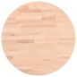 vidaXL Tischplatte Ø40x4 cm Rund Massivholz Buche vidaXL Tischplatte Ø40x4 cm Rund Massivholz Buche