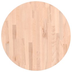 vidaXL Tischplatte Ø60x4 cm Rund Massivholz Buche