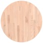 vidaXL Tischplatte Ø60x4 cm Rund Massivholz Buche vidaXL Tischplatte Ø60x4 cm Rund Massivholz Buche
