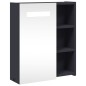 vidaXL Spiegelschrank mit LED-Beleuchtung Grau 45x13x52 cm vidaXL Spiegelschrank mit LED-Beleuchtung Grau 45x13x52 cm
