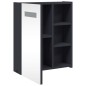 vidaXL Spiegelschrank mit LED-Beleuchtung Grau 45x13x52 cm vidaXL Spiegelschrank mit LED-Beleuchtung Grau 45x13x52 cm