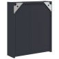 vidaXL Spiegelschrank mit LED-Beleuchtung Grau 45x13x52 cm vidaXL Spiegelschrank mit LED-Beleuchtung Grau 45x13x52 cm
