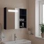 vidaXL Spiegelschrank mit LED-Beleuchtung Grau 60x13x52 cm vidaXL Spiegelschrank mit LED-Beleuchtung Grau 60x13x52 cm