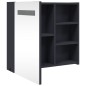 vidaXL Spiegelschrank mit LED-Beleuchtung Grau 60x13x52 cm vidaXL Spiegelschrank mit LED-Beleuchtung Grau 60x13x52 cm