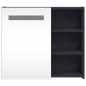 vidaXL Spiegelschrank mit LED-Beleuchtung Grau 60x13x52 cm vidaXL Spiegelschrank mit LED-Beleuchtung Grau 60x13x52 cm