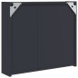 vidaXL Spiegelschrank mit LED-Beleuchtung Grau 60x13x52 cm vidaXL Spiegelschrank mit LED-Beleuchtung Grau 60x13x52 cm