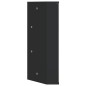 vidaXL Eck-Spiegelschrank Schwarz 30x24x60 cm vidaXL Eck-Spiegelschrank Schwarz 30x24x60 cm