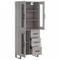 vidaXL Highboard Grau Sonoma 69,5x34x180 cm Holzwerkstoff vidaXL Highboard Grau Sonoma 69,5x34x180 cm Holzwerkstoff