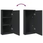 vidaXL Eck-Spiegelschrank Schwarz 30x24x60 cm vidaXL Eck-Spiegelschrank Schwarz 30x24x60 cm
