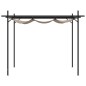 vidaXL Pergola mit Schiebedach Taupe 295x292x230 cm vidaXL Pergola mit Schiebedach Taupe 295x292x230 cm