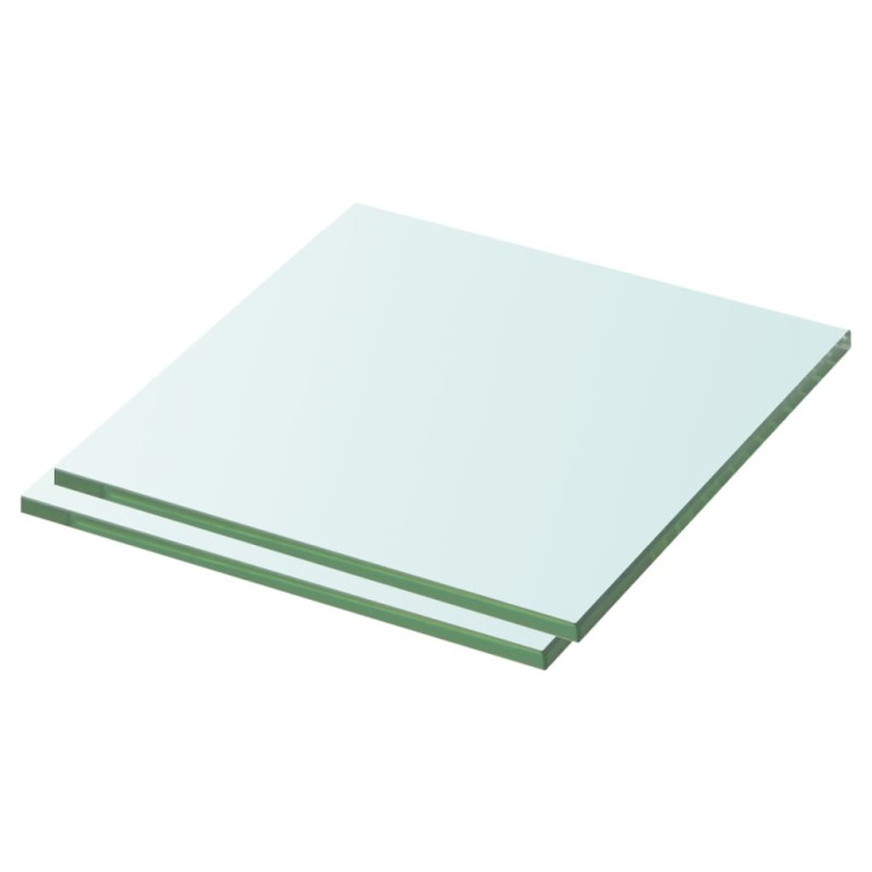 Regalböden 2 Stk. Glas Transparent 30 x 25 cm Regalböden 2 Stk. Glas Transparent 30 x 25 cm
