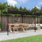vidaXL Pergola mit Schiebedach Anthrazit 589x292x230 cm vidaXL Pergola mit Schiebedach Anthrazit 589x292x230 cm