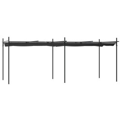 vidaXL Pergola mit Schiebedach Anthrazit 589x292x230 cm