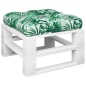 vidaXL Palettenkissen Blattmuster 60x61,5x10 cm Stoff vidaXL Palettenkissen Blattmuster 60x61,5x10 cm Stoff