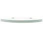 Eckregale 2 Stk. mit verchromten Halterungen Glas Transparent Eckregale 2 Stk. mit verchromten Halterungen Glas Transparent