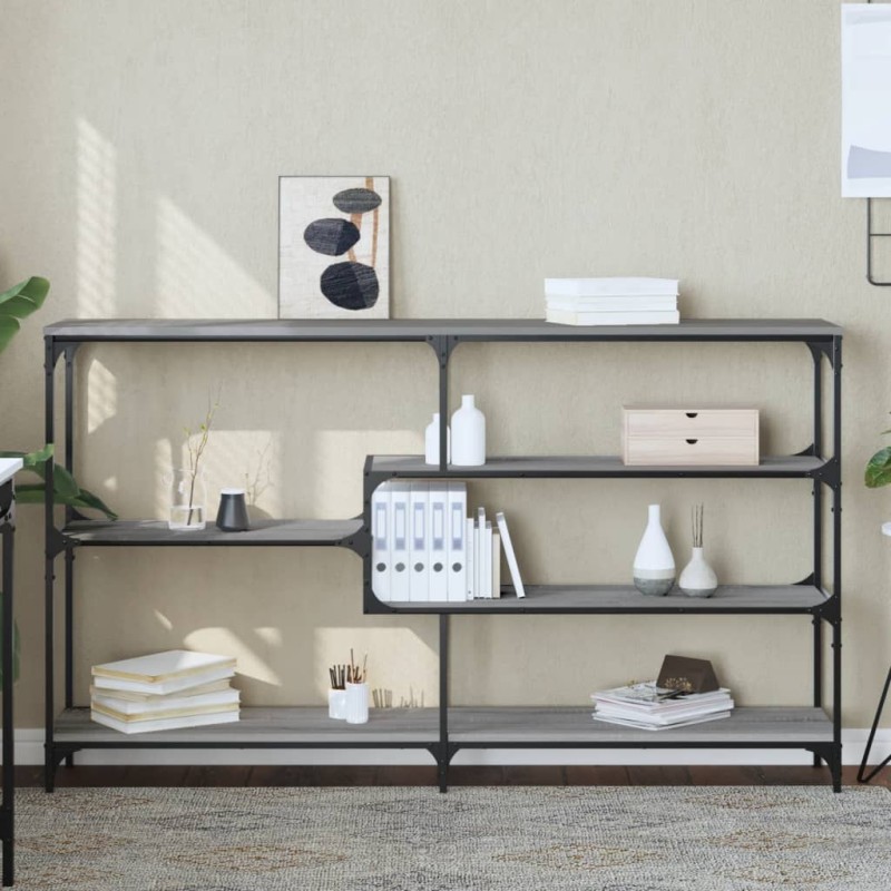 vidaXL Konsolentisch Grau Sonoma 160x32x95 cm Holzwerkstoff vidaXL Konsolentisch Grau Sonoma 160x32x95 cm Holzwerkstoff