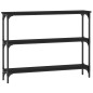 vidaXL Konsolentisch Schwarz 100x22,5x75 cm Holzwerkstoff vidaXL Konsolentisch Schwarz 100x22,5x75 cm Holzwerkstoff