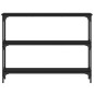vidaXL Konsolentisch Schwarz 100x22,5x75 cm Holzwerkstoff vidaXL Konsolentisch Schwarz 100x22,5x75 cm Holzwerkstoff