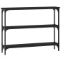 vidaXL Konsolentisch Schwarz 100x22,5x75 cm Holzwerkstoff vidaXL Konsolentisch Schwarz 100x22,5x75 cm Holzwerkstoff