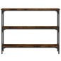 vidaXL Konsolentisch Räuchereiche 100x22,5x75 cm Holzwerkstoff vidaXL Konsolentisch Räuchereiche 100x22,5x75 cm Holzwerkstoff