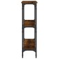 vidaXL Konsolentisch Räuchereiche 100x22,5x75 cm Holzwerkstoff vidaXL Konsolentisch Räuchereiche 100x22,5x75 cm Holzwerkstoff
