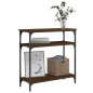 vidaXL Konsolentisch Braun Eichen-Optik 75x29x75 cm Holzwerkstoff vidaXL Konsolentisch Braun Eichen-Optik 75x29x75 cm Holzwerkstoff