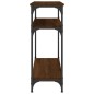 vidaXL Konsolentisch Braun Eichen-Optik 75x29x75 cm Holzwerkstoff vidaXL Konsolentisch Braun Eichen-Optik 75x29x75 cm Holzwerkstoff