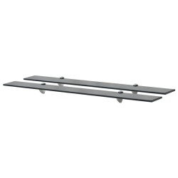 vidaXL Schweberegale 2 Stk. Glas 90x20 cm 8 mm
