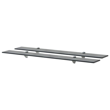 vidaXL Schweberegale 2 Stk. Glas 90x20 cm 8 mm